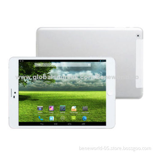 Metal Housing 7.85-inch Tablet PCs with MTK8382 Quad-core, CE and RoHS Marks
